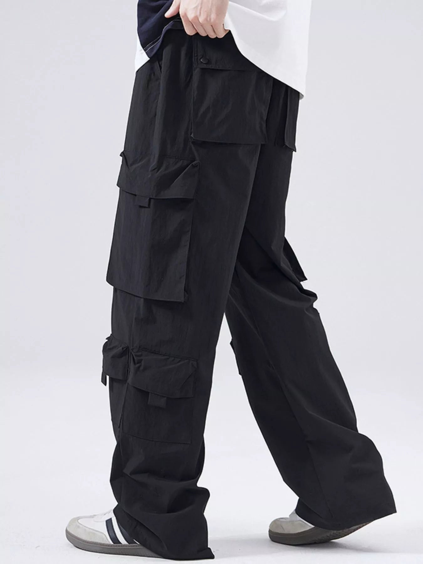 Men's Full Size Wide Leg Cargo Pants Plus Size - Tigbul's Variety Fashion Shop