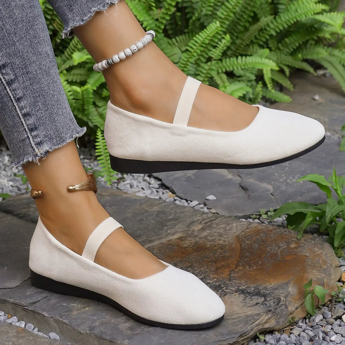 Round Toe Flats Slip-Ons - Tigbul's Variety Fashion Shop