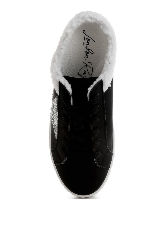 Moxie Fur Collar Slip On Sneakers - Tigbul's Variety Fashion Shop
