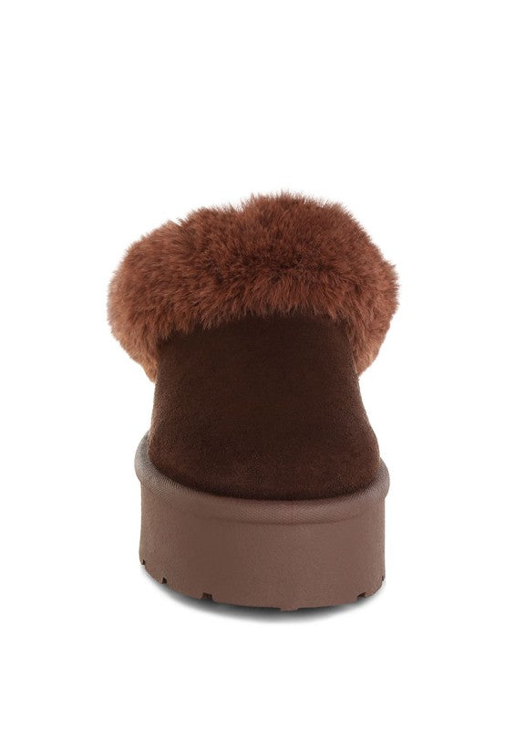 Aniso Faux Fur Slip On Snow Boots - Tigbul's Variety Fashion Shop