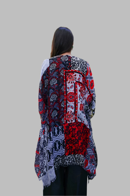 Boho Floral Patchwork Kimono - Tigbul's Variety Fashion Shop