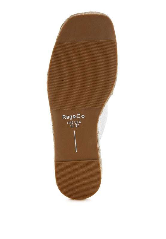 Palala Genuine Soft Leather Square Toe Espadrilles - Tigbul's Variety Fashion Shop