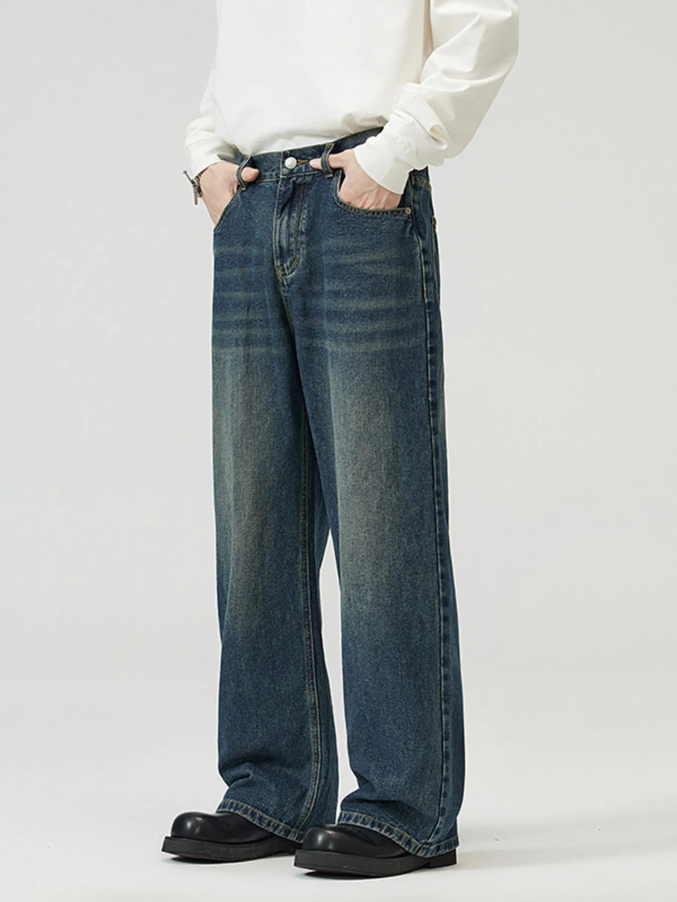 Men's Full Size Wide-Leg Jeans Plus Size - Tigbul's Variety Fashion Shop