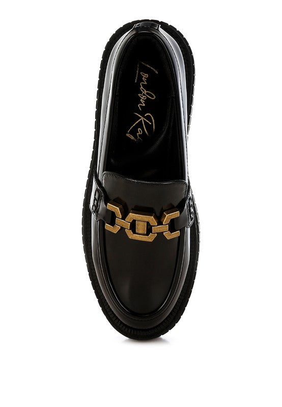 Grosbeak Horsebit Chunky Loafers - Tigbul's Variety Fashion Shop