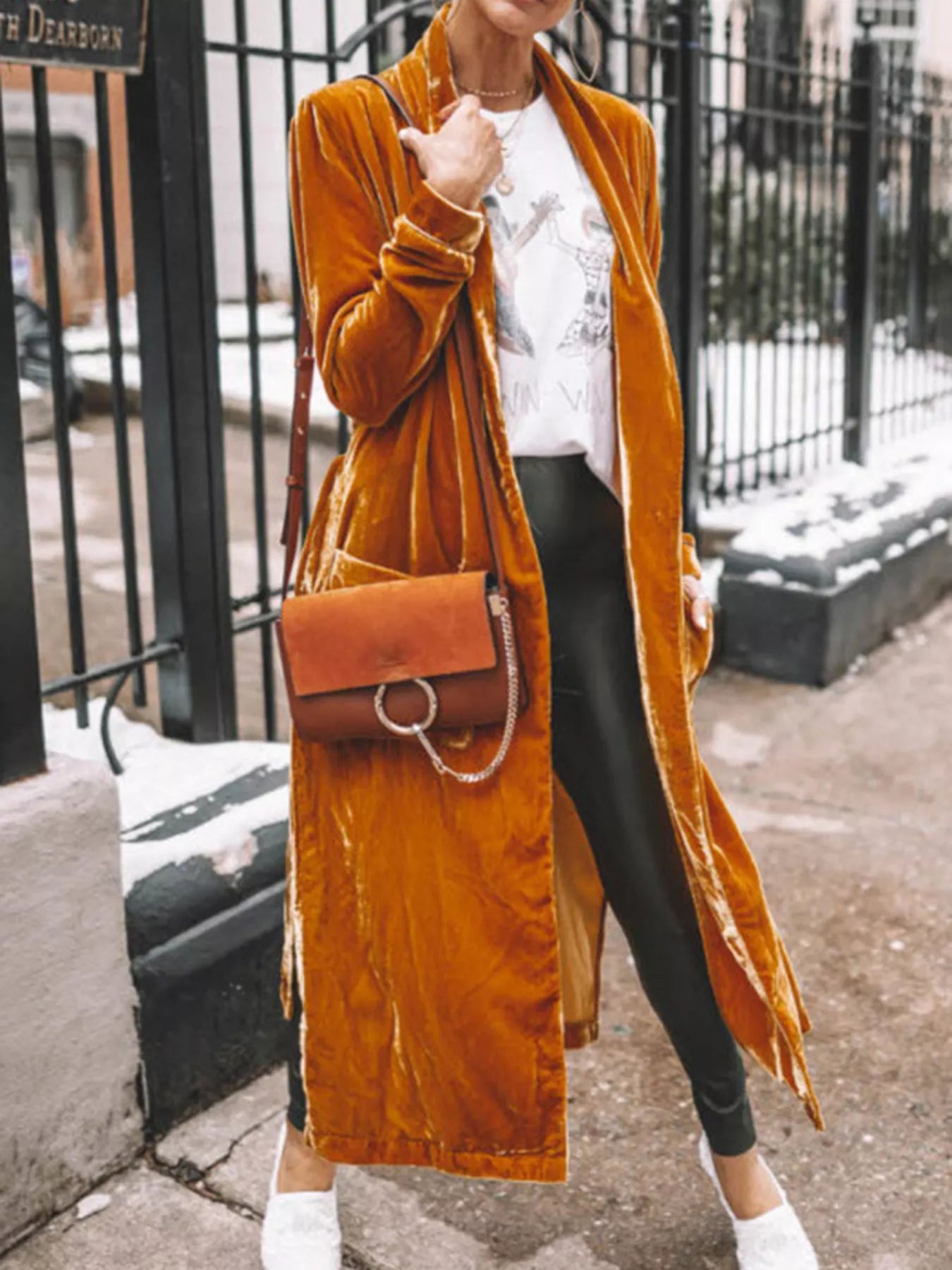 Open Front Long Sleeve Longline Cardigan - Tigbul's Variety Fashion Shop