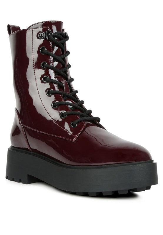 Molsh Faux Leather Ankle Biker Boots - Tigbul's Variety Fashion Shop