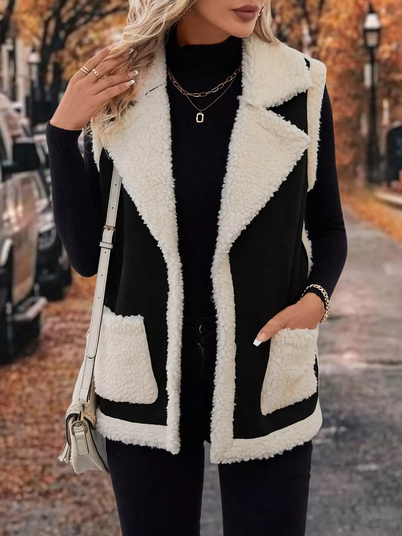 Open Front Vest Coat with Pockets - Tigbul's Variety Fashion Shop
