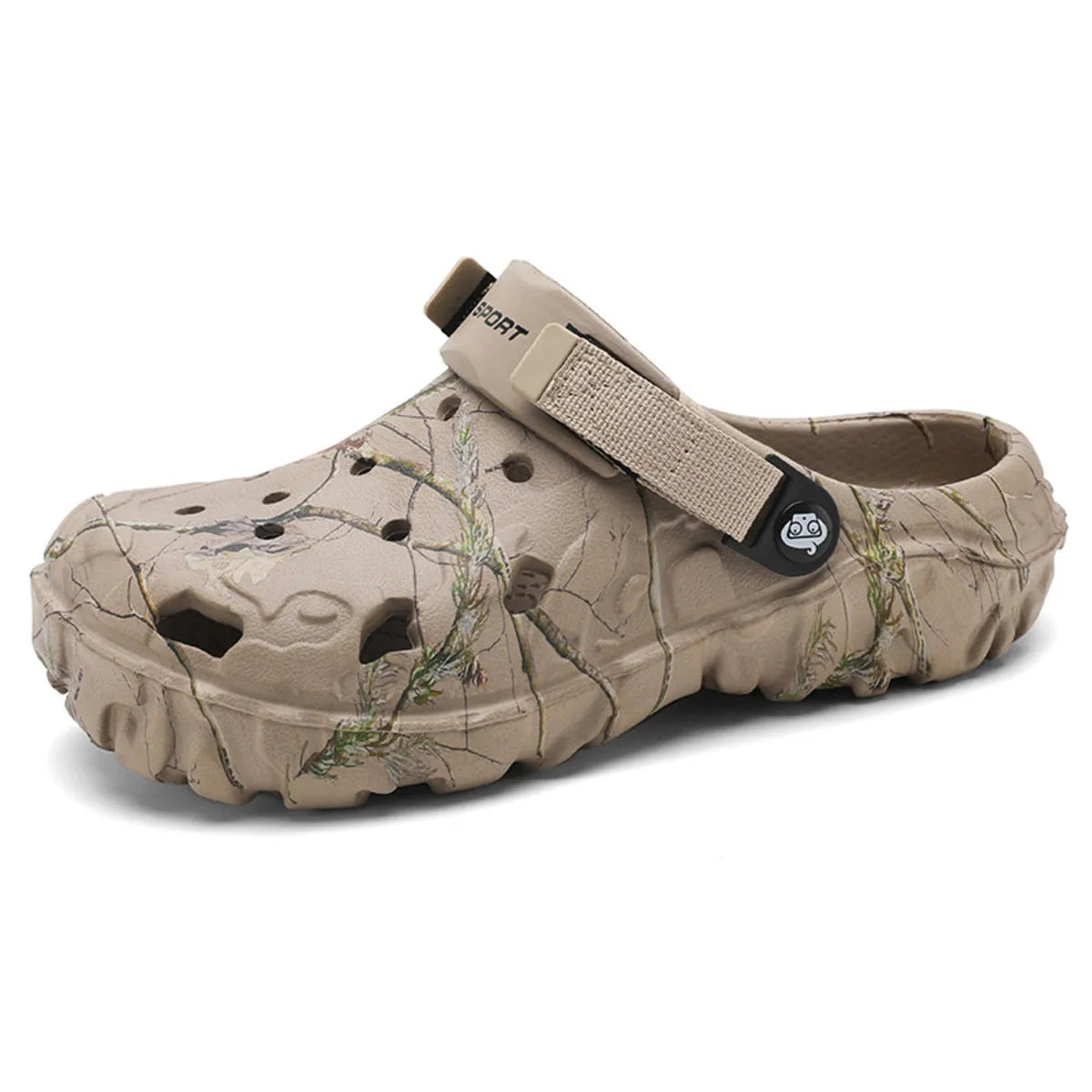 Men's Printed Round Toe Sandals - Tigbul's Variety Fashion Shop