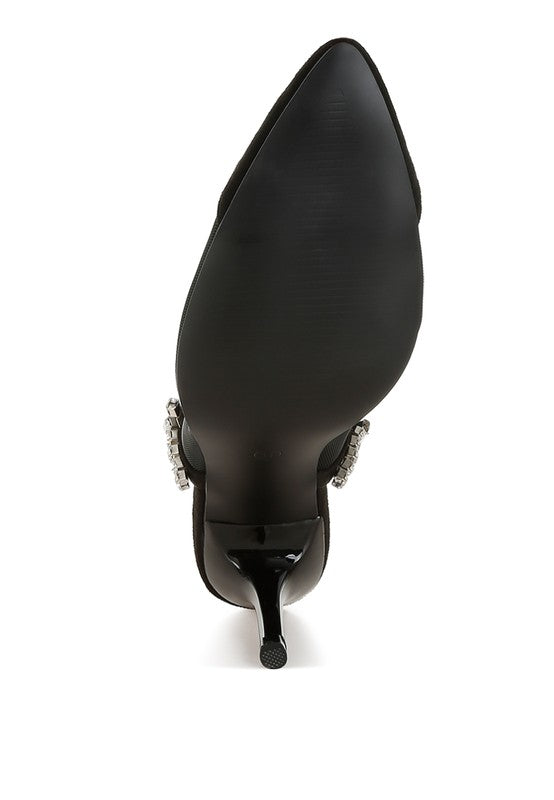 Yaga Stiletto Heel Slingback Sandals - Tigbul's Variety Fashion Shop