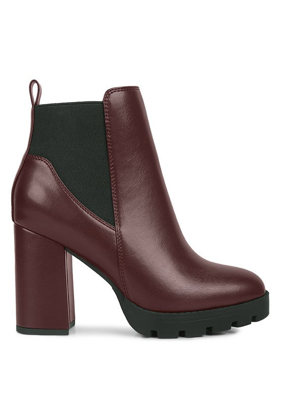 High Block Heel Chelsea Boots - Tigbul's Variety Fashion Shop