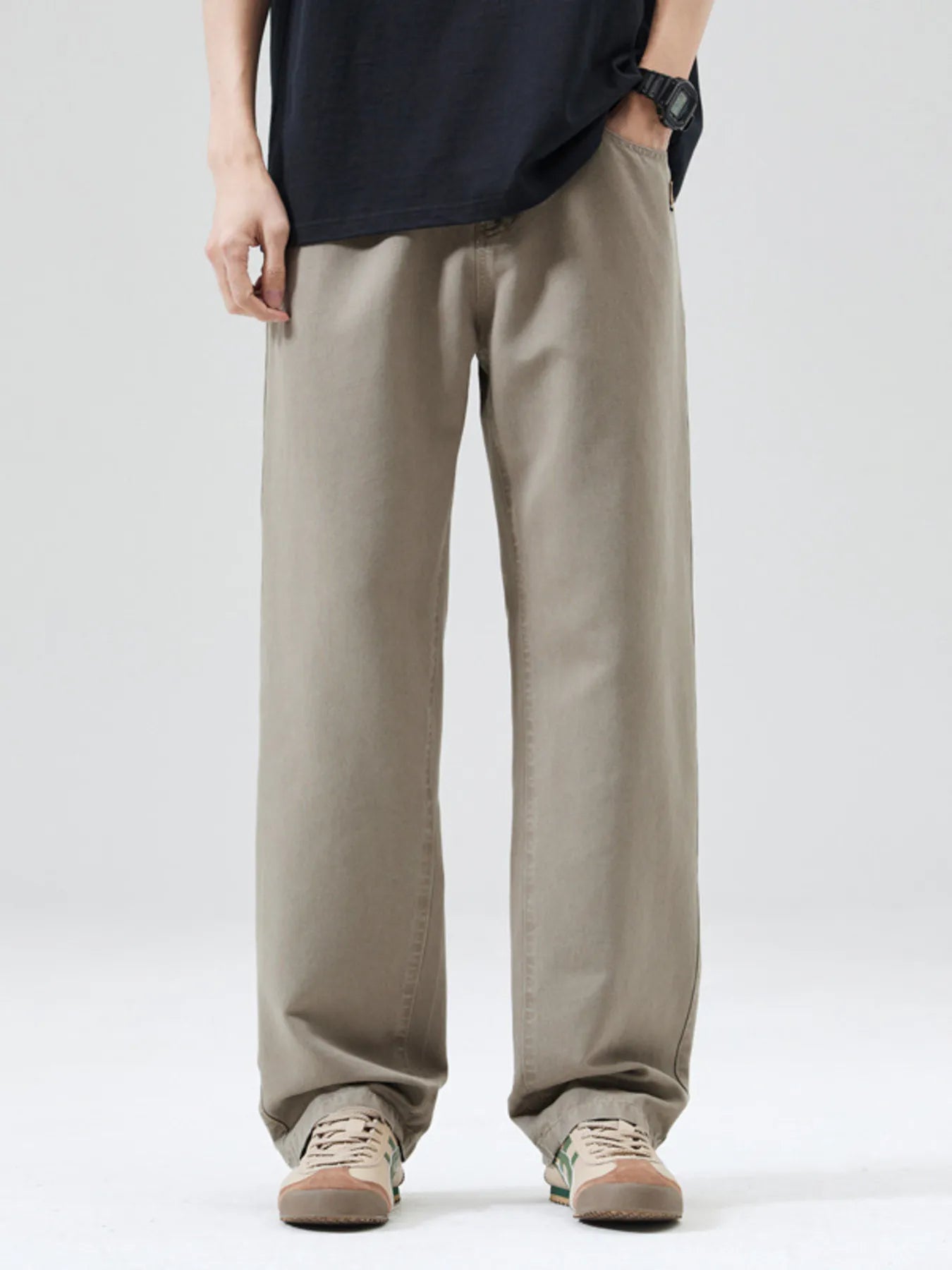 Men's Full Size Wide Leg Pants Plus Size - Tigbul's Variety Fashion Shop