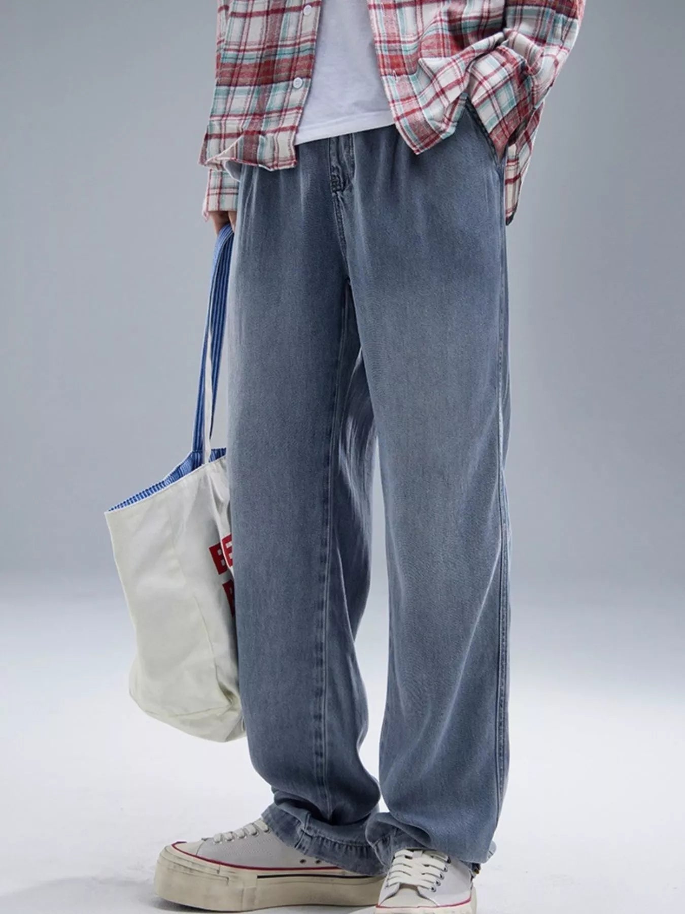 Men's Wide Leg Relaxed Fit Jeans - Tigbul's Variety Fashion Shop