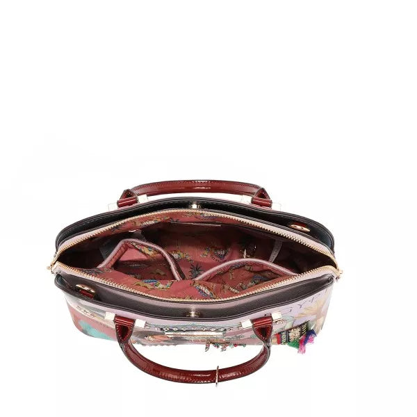 Nicole Lee USA Queen Cleopatra Dome Handbag - Tigbul's Variety Fashion Shop