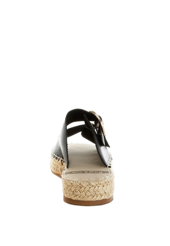 Palala Genuine Soft Leather Square Toe Espadrilles - Tigbul's Variety Fashion Shop