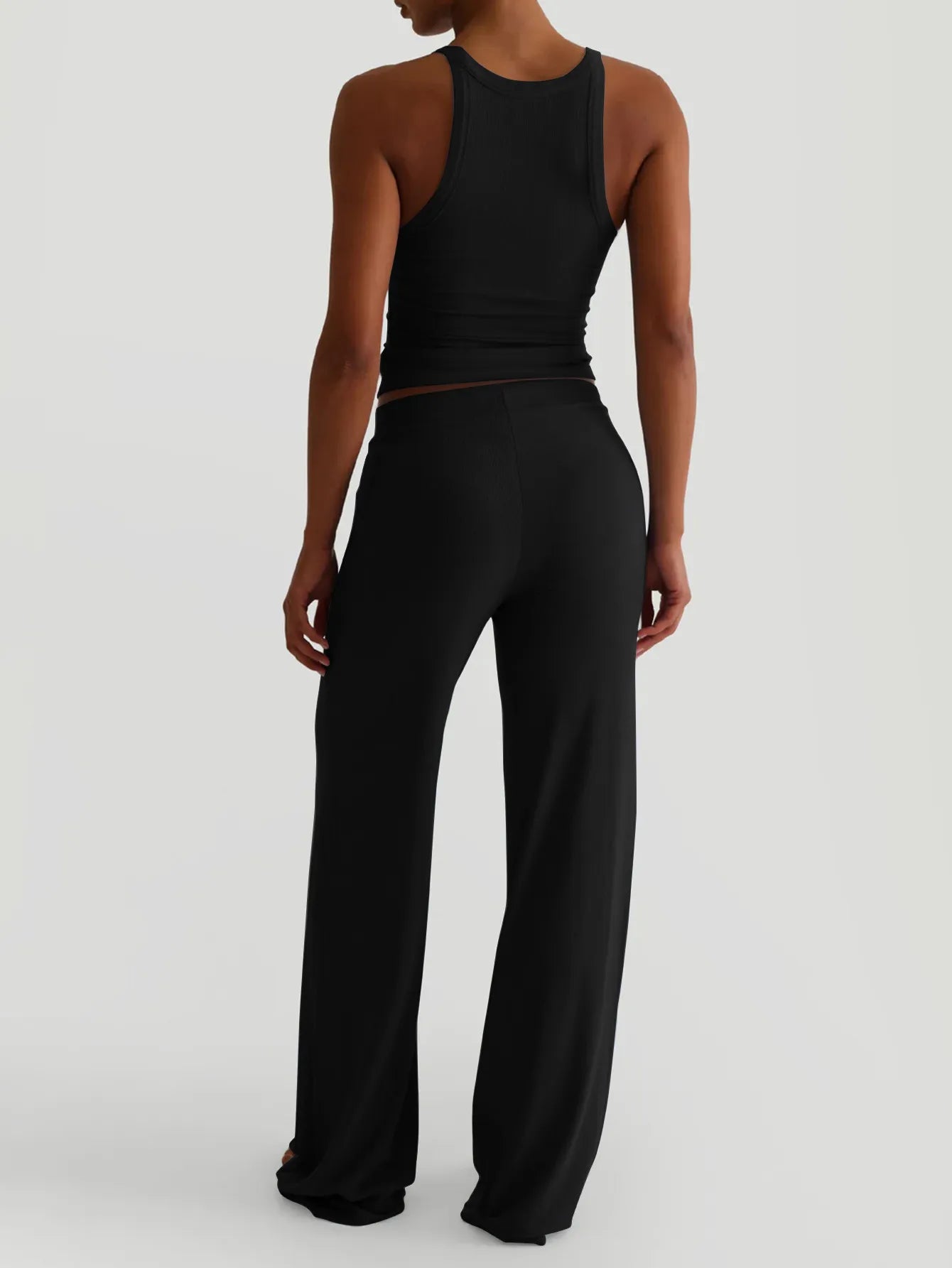 Scoop Neck Cami and Pants Set - Tigbul's Variety Fashion Shop