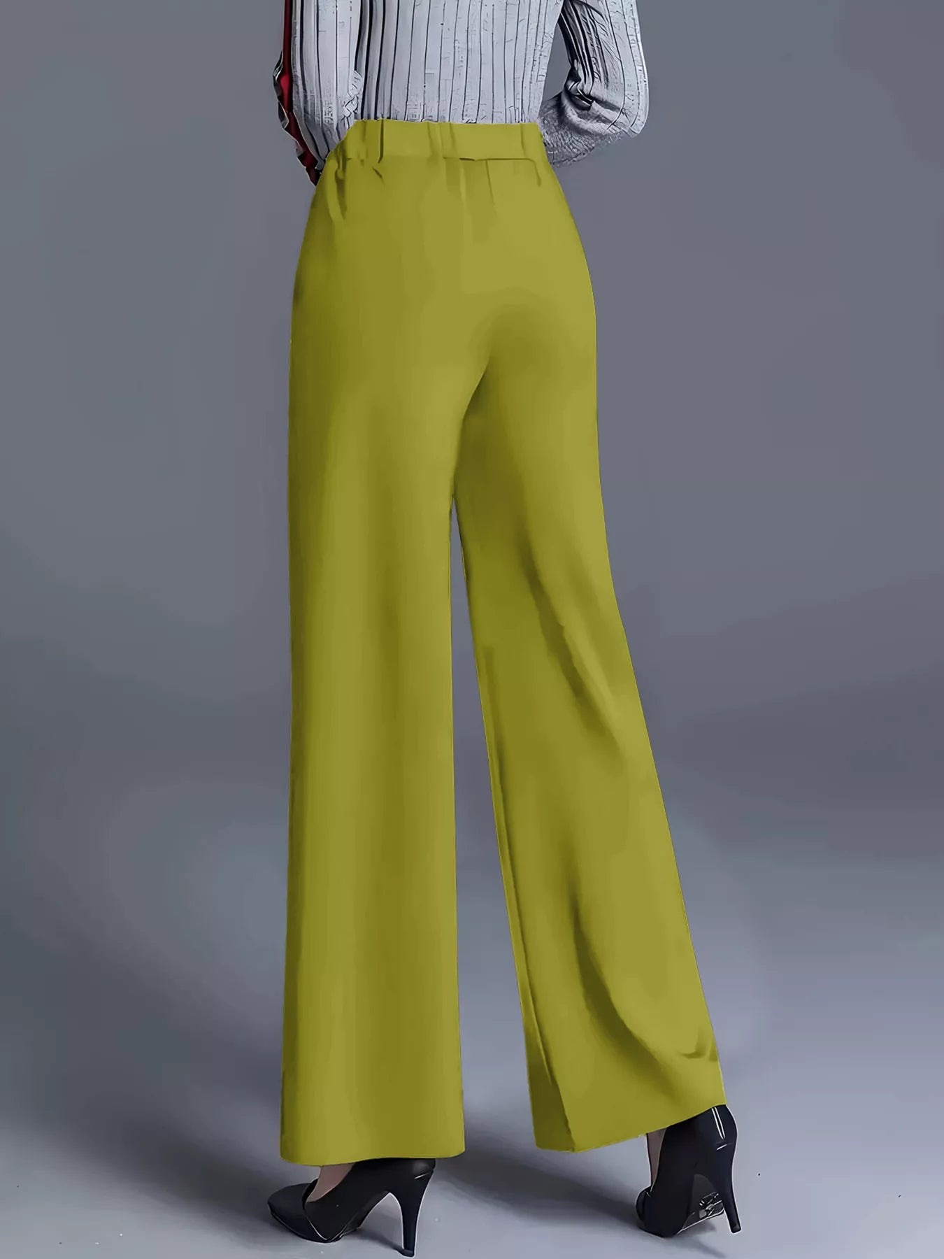 High-Waisted Wide Leg Pants - Tigbul's Variety Fashion Shop