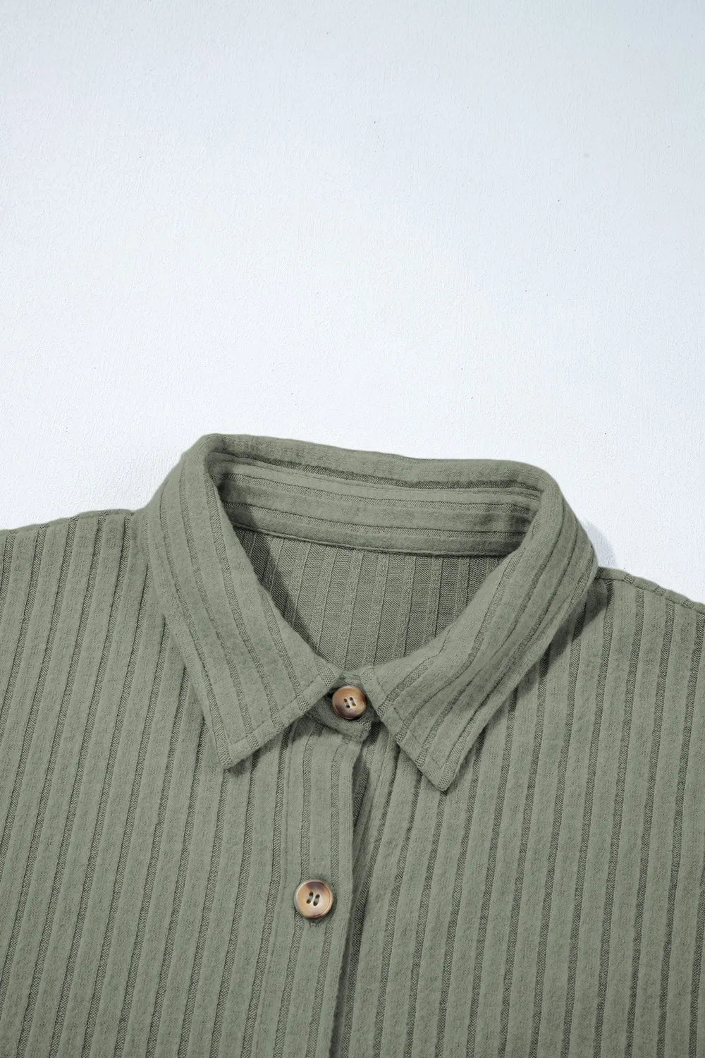 Ribbed Knit Button-Up Cardigan - Tigbul's Variety Fashion Shop