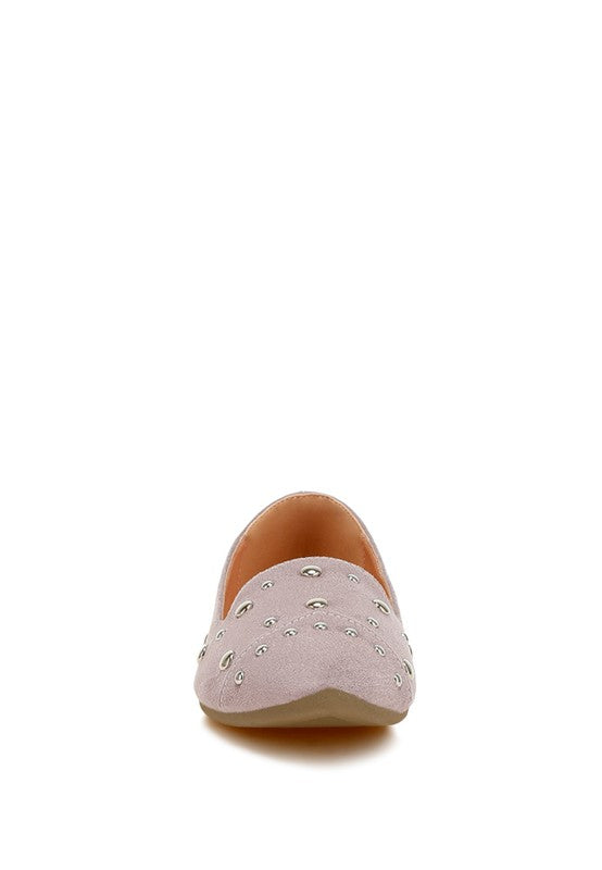 Olesia Stud Emebllished Ballet Flats - Tigbul's Variety Fashion Shop