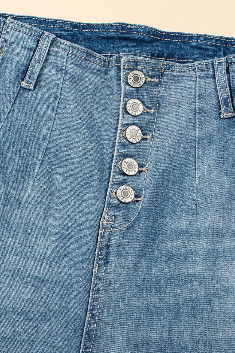 Button Fly High Waist Jeans - Tigbul's Variety Fashion Shop