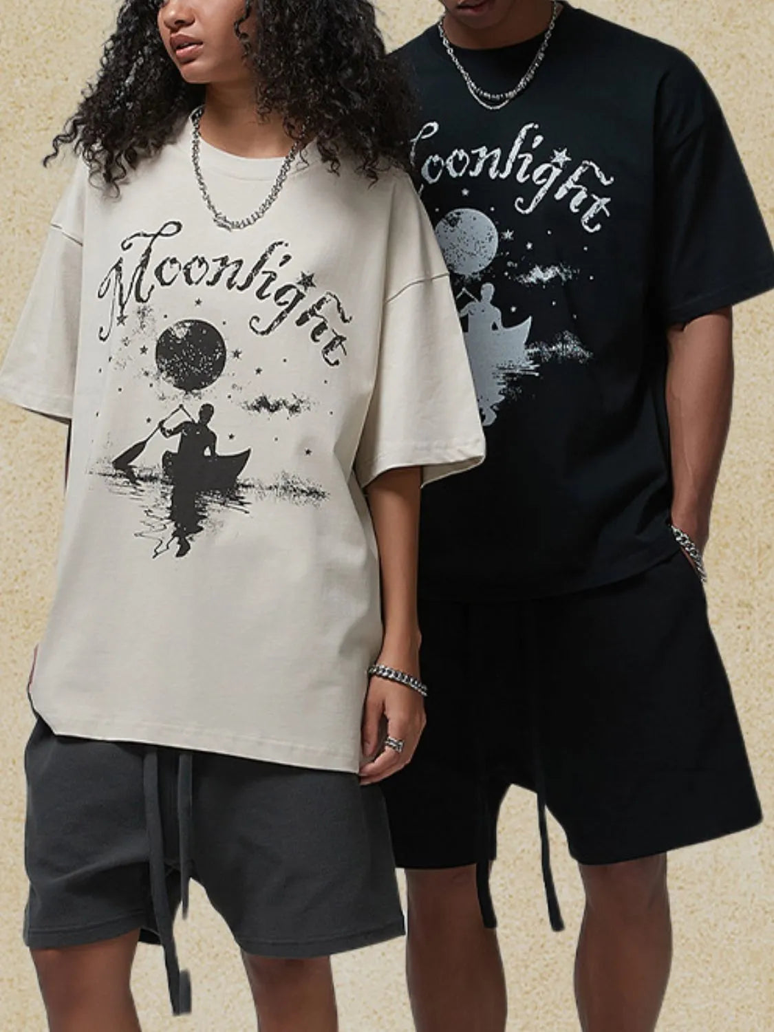 Men's Graphic Round Neck Half Sleeve T-Shirt - Tigbul's Variety Fashion Shop