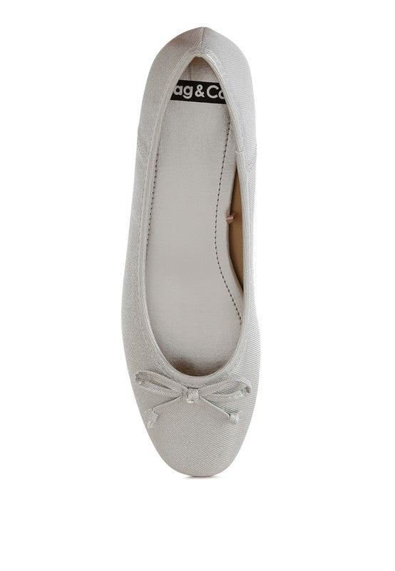 Agshin Metallic Ballet Flats - Tigbul's Variety Fashion Shop