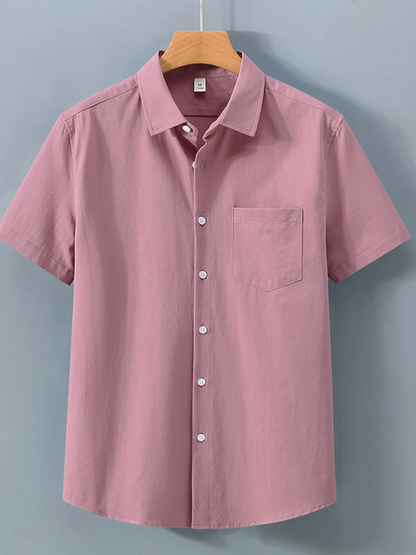 Men's Plus Size Button Up Short Sleeve Shirt - Tigbul's Variety Fashion Shop