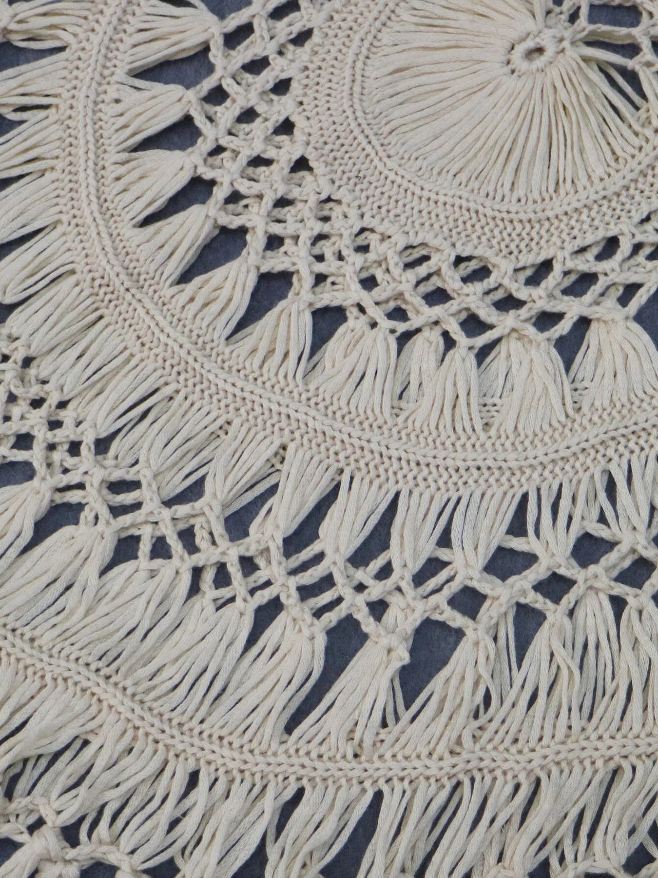 Crochet Fringe Beach Cover Up - Tigbul's Variety Fashion Shop