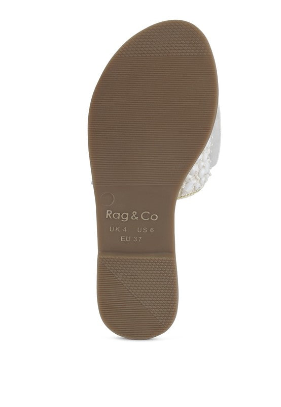 Pipa Big Bow Beaded Flats - Tigbul's Variety Fashion Shop