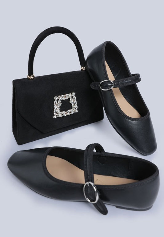 Iker Classic Pin Buckle Ballerinas - Tigbul's Variety Fashion Shop