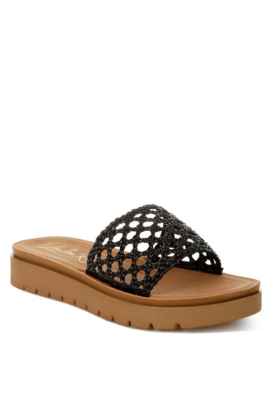 Sayura Woven Slip-On Flatforms - Tigbul's Variety Fashion Shop
