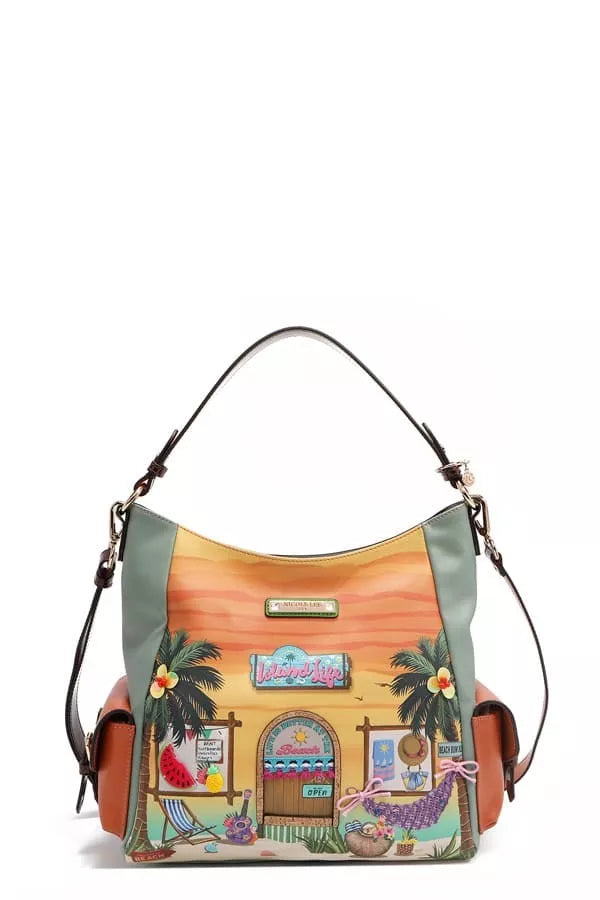 Nicole Lee USA Sun and Sand Hobo Handbag - Tigbul's Variety Fashion Shop