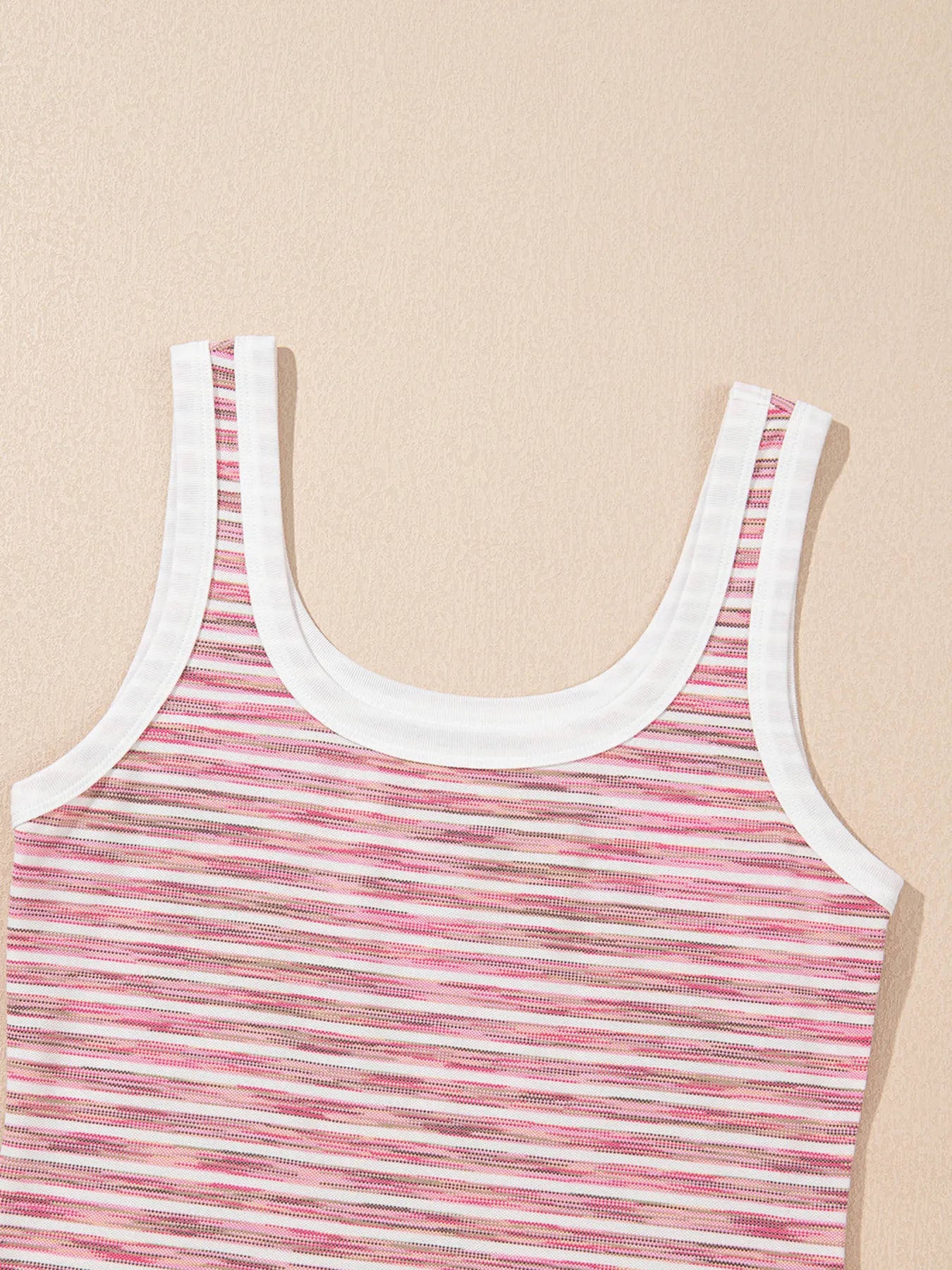 Striped Scoop Neck Tank Top - Tigbul's Variety Fashion Shop