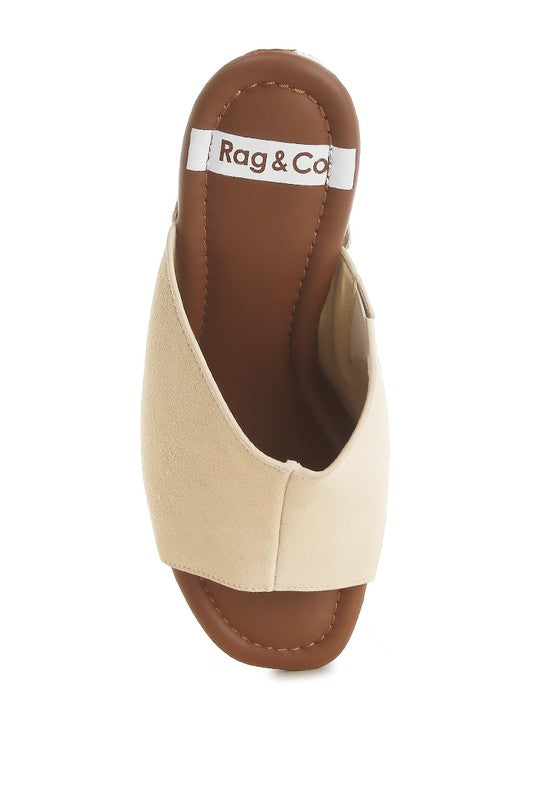 Masaki Soft Suede Leather Wooden Clogs - Tigbul's Variety Fashion Shop