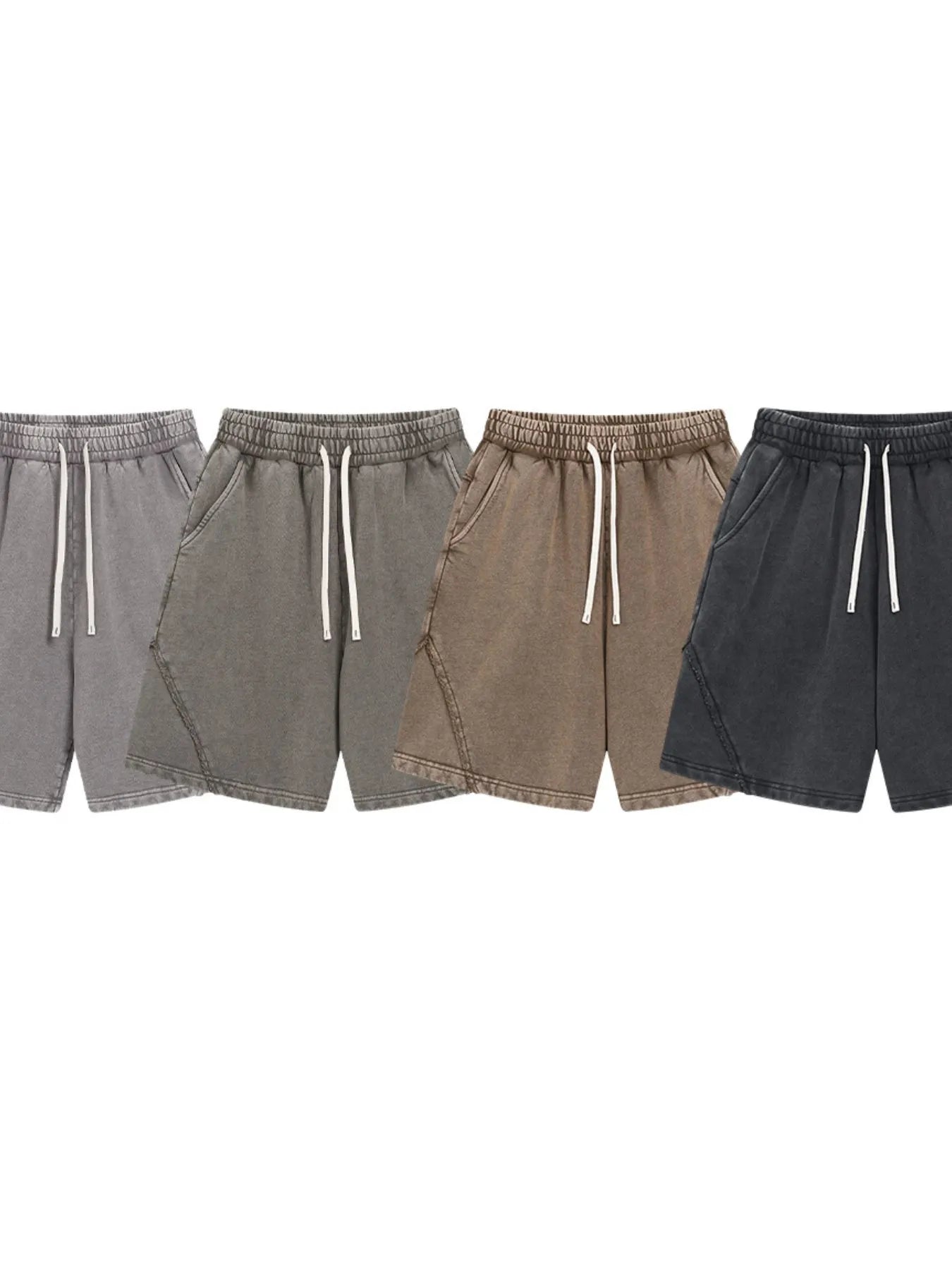Men's Casual Drawstring Washed Shorts - Tigbul's Variety Fashion Shop