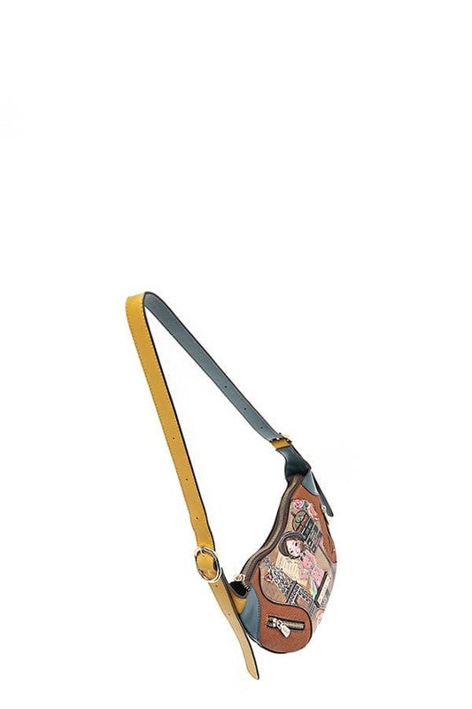 Nicole Lee USA Eco-Leather Saddle Bag - Tigbul's Variety Fashion Shop