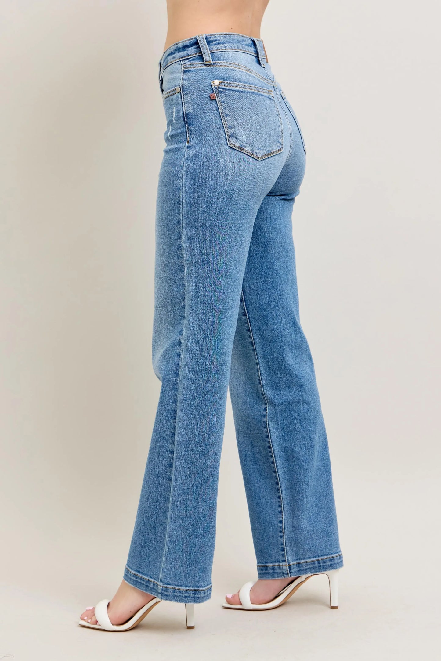 Judy Blue Full Size High Waist Straight Jeans Plus Size - Tigbul's Variety Fashion Shop
