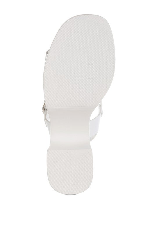 Avalon Chunky Pin Buckle Platform Heels - Tigbul's Variety Fashion Shop