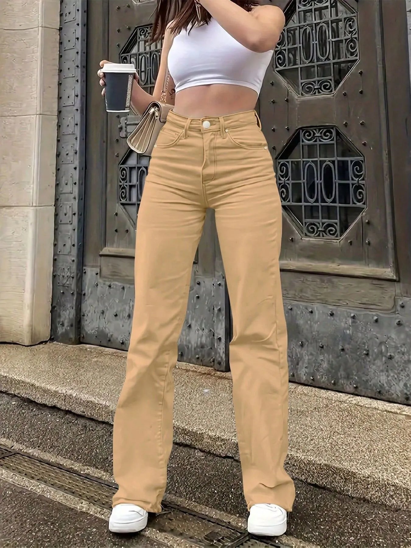 High-Waisted Wide Leg Jeans - Tigbul's Variety Fashion Shop