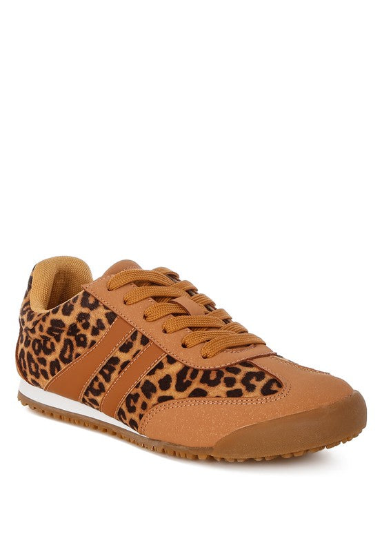 Panther Leopard Print Microfiber Sneakers - Tigbul's Variety Fashion Shop