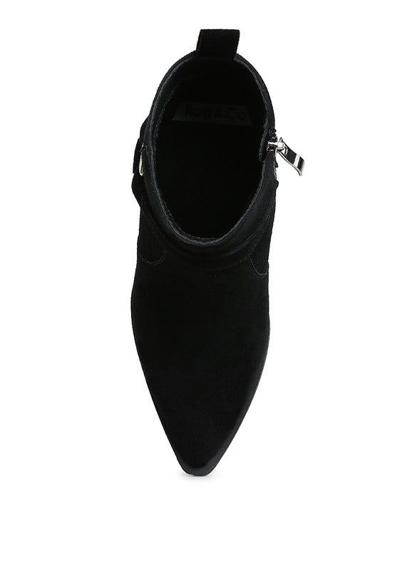 Jockey Harness Detail Ankle Boots - Tigbul's Variety Fashion Shop