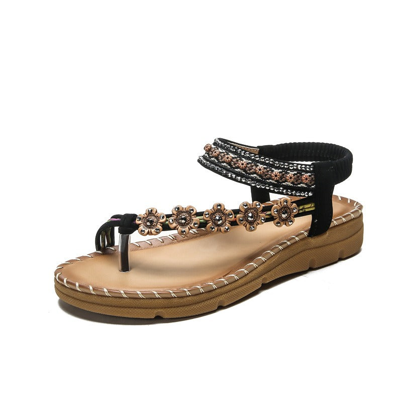 New Bohemian National Style Thick Soled Sandals Are Comfortable For Women - Tigbul's Variety Fashion Shop