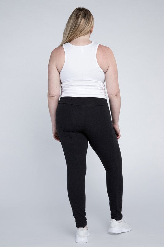 Plus Everyday Leggings with Pockets - Tigbul's Variety Fashion Shop