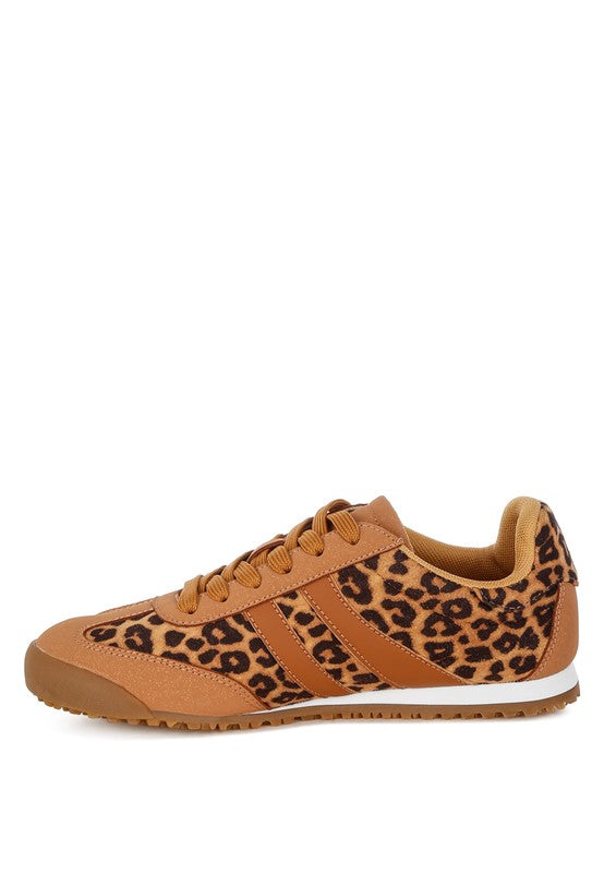 Panther Leopard Print Microfiber Sneakers - Tigbul's Variety Fashion Shop