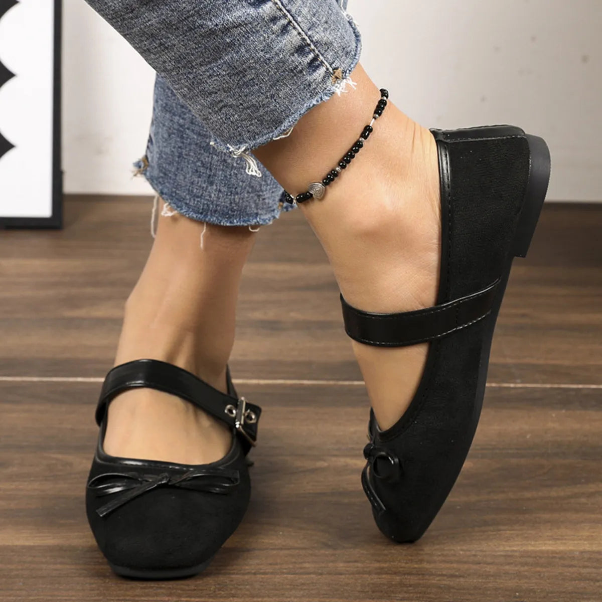 Square Toe Flats Slip-Ons - Tigbul's Variety Fashion Shop