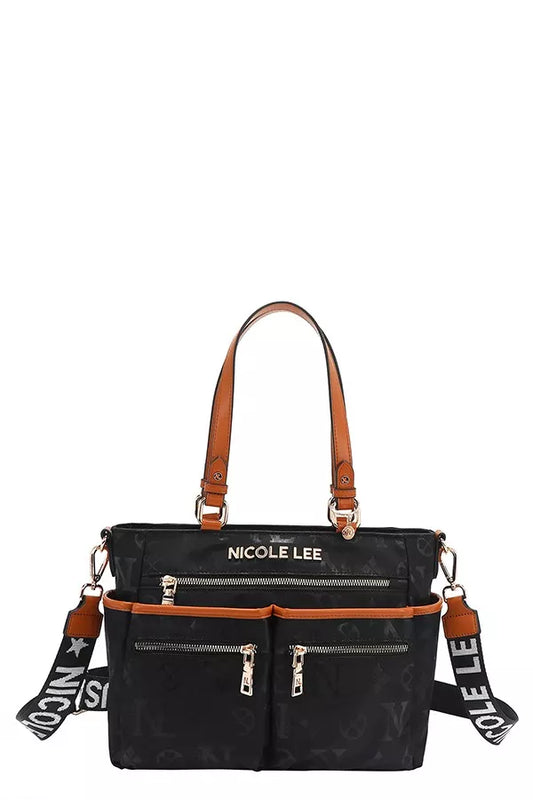 Nicole Lee USA Multi-Compartment Convertible Tote Bag - Tigbul's Variety Fashion Shop