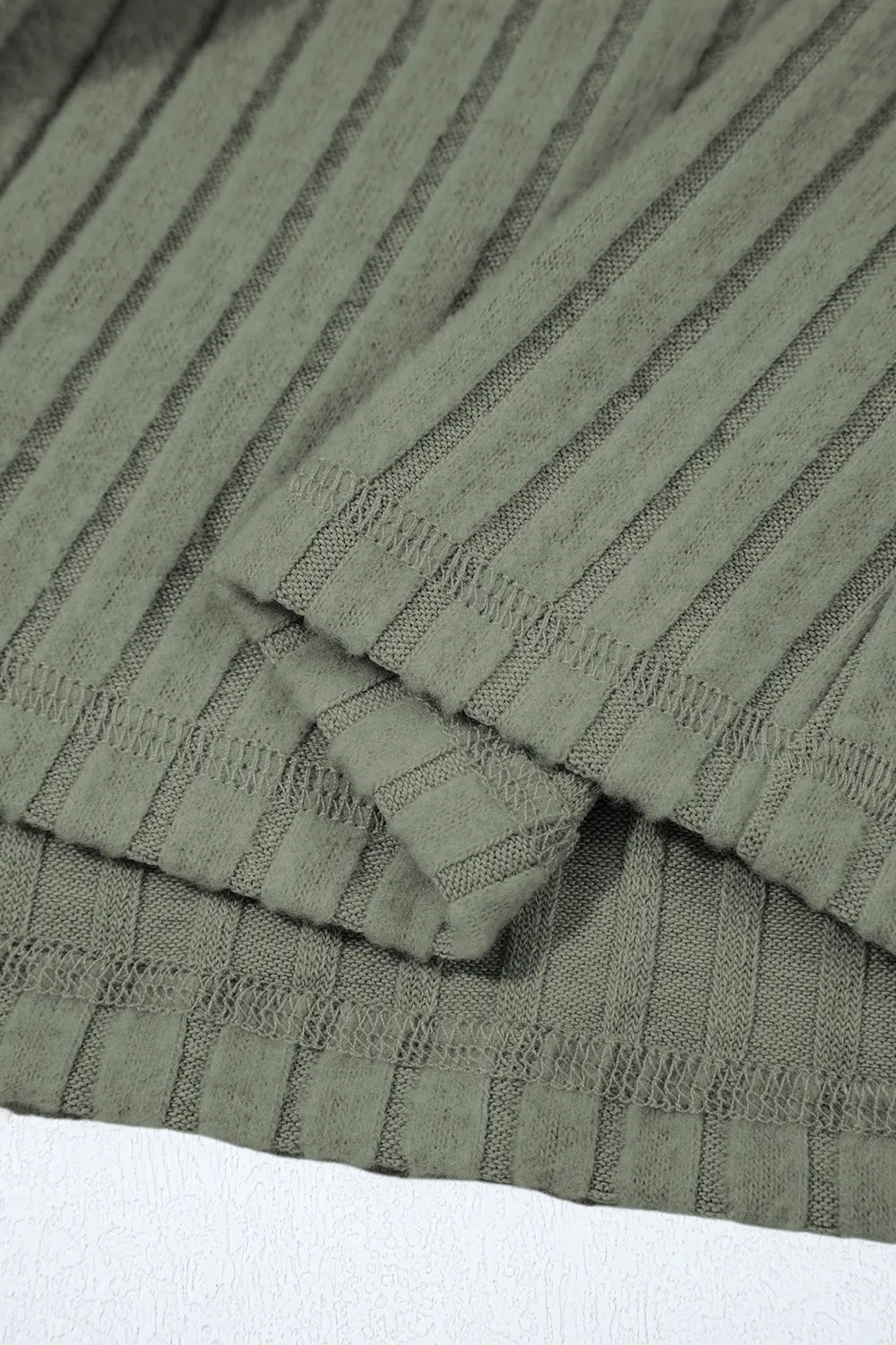 Ribbed Knit Button-Up Cardigan - Tigbul's Variety Fashion Shop