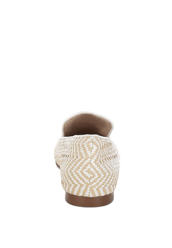 Dara Raffia Tassels Detail Loafers - Tigbul's Variety Fashion Shop