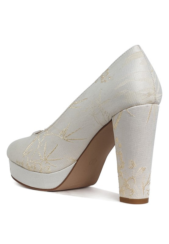 Jastour Platform Block Heel Pumps - Tigbul's Variety Fashion Shop