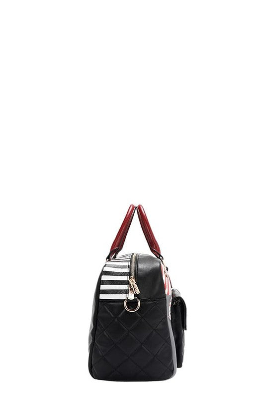 Nicole Lee USA Eco-Leather Boston Bag - Tigbul's Variety Fashion Shop