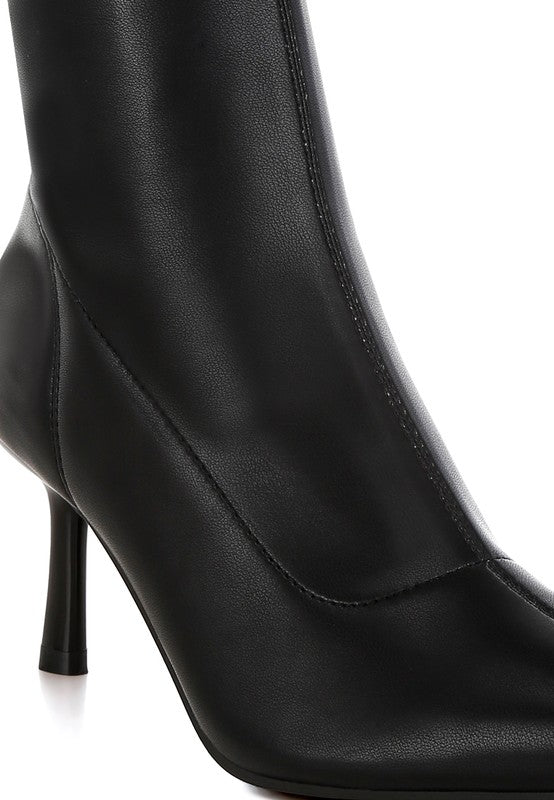 Pumila Stiletto Heel Sock Boots - Tigbul's Variety Fashion Shop